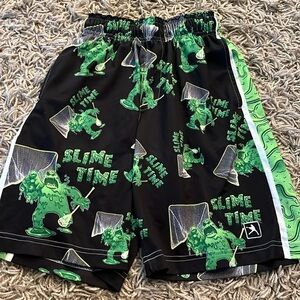 Lacrosse Unlimited Slime Time lacrosse shorts